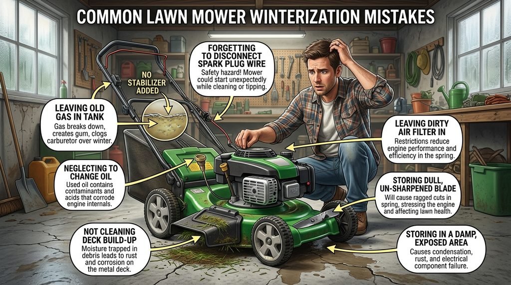Lawn Mower Winterization Mistakes