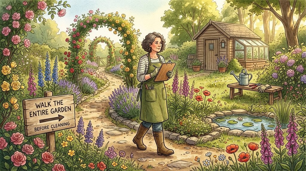 Pre-cleaning Garden Survey