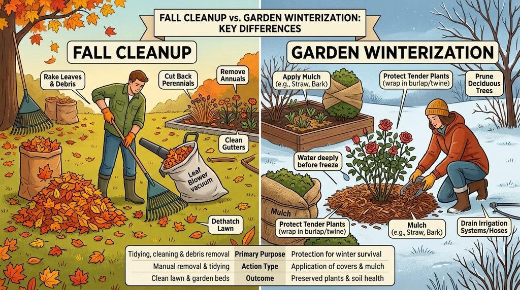 Fall Cleanup vs. Garden Winterization