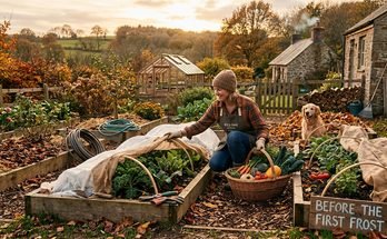 garden before first frost