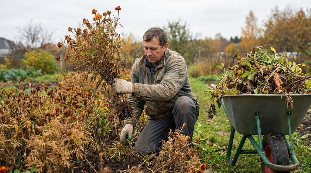 Pulling Annual Plants That Are Truly Finished