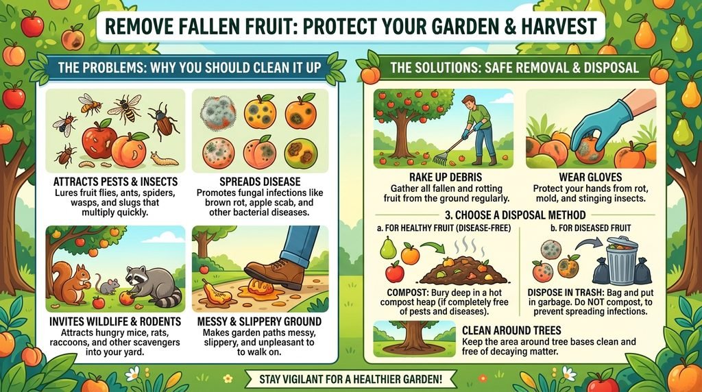 Why Fallen Fruit Can Become a Problem for Your Garden