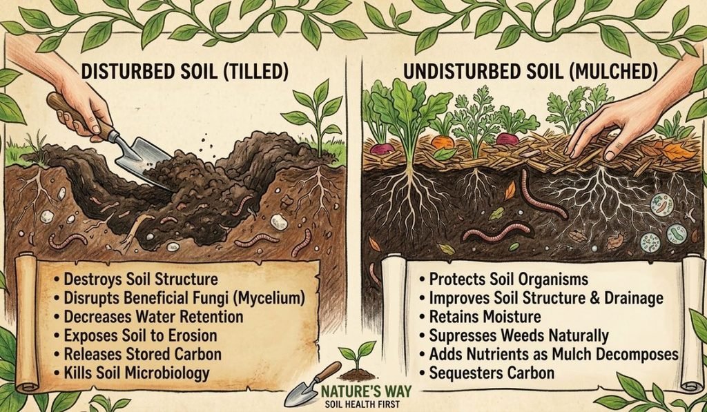 Don't Disturb Soil Just to Make It Look Clean