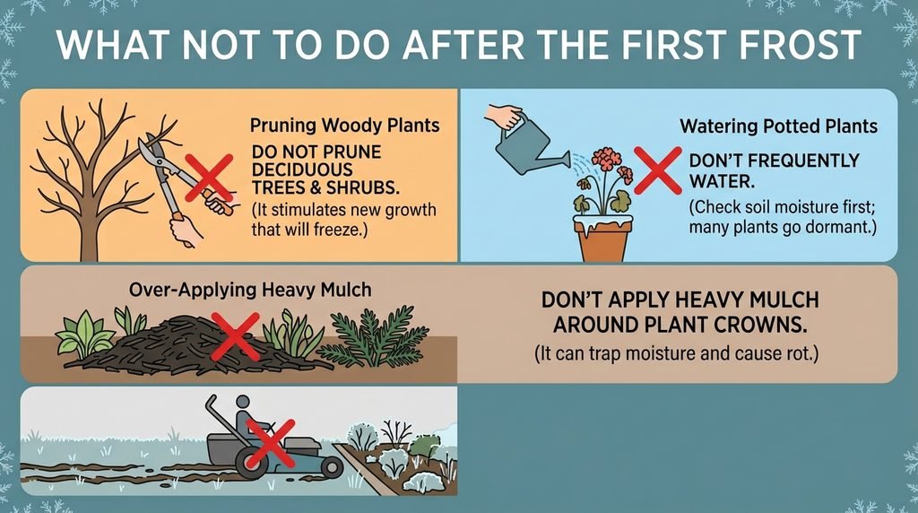 What Not to Do After the First Frost