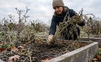 winterize organic garden