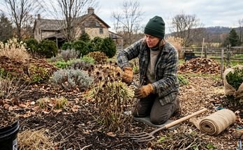 Winterize Flower Garden